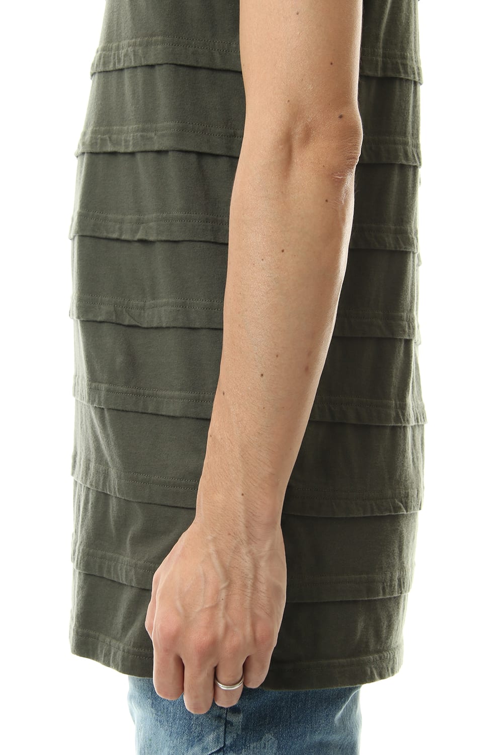 LAYERED BORDER-T Khaki