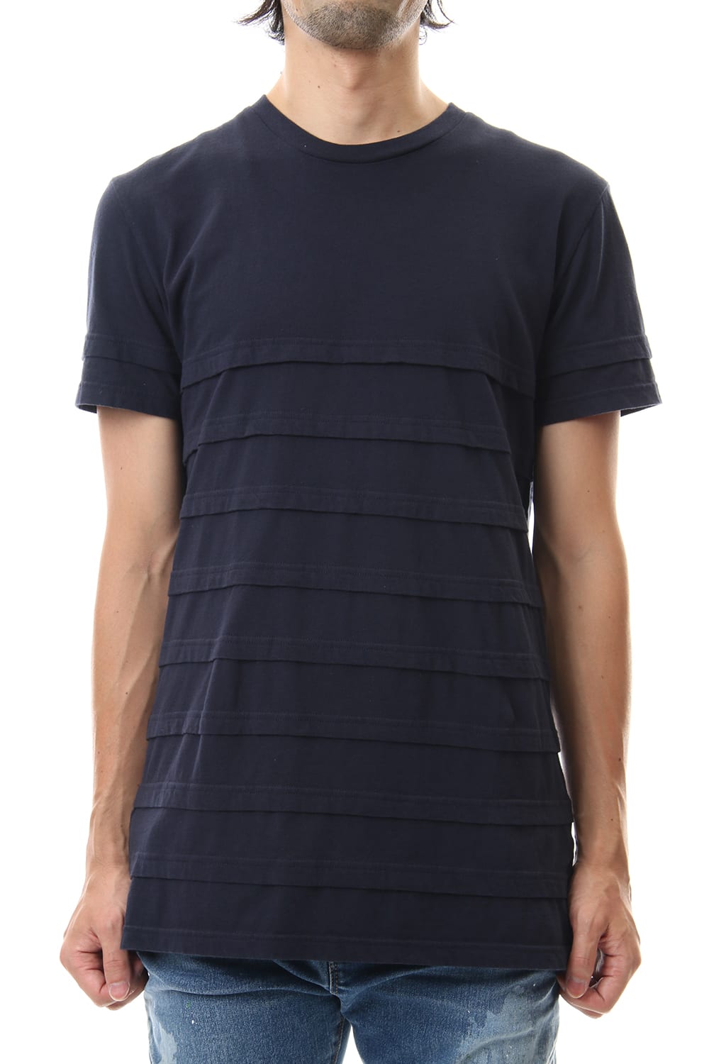 LAYERED BORDER-T Navy