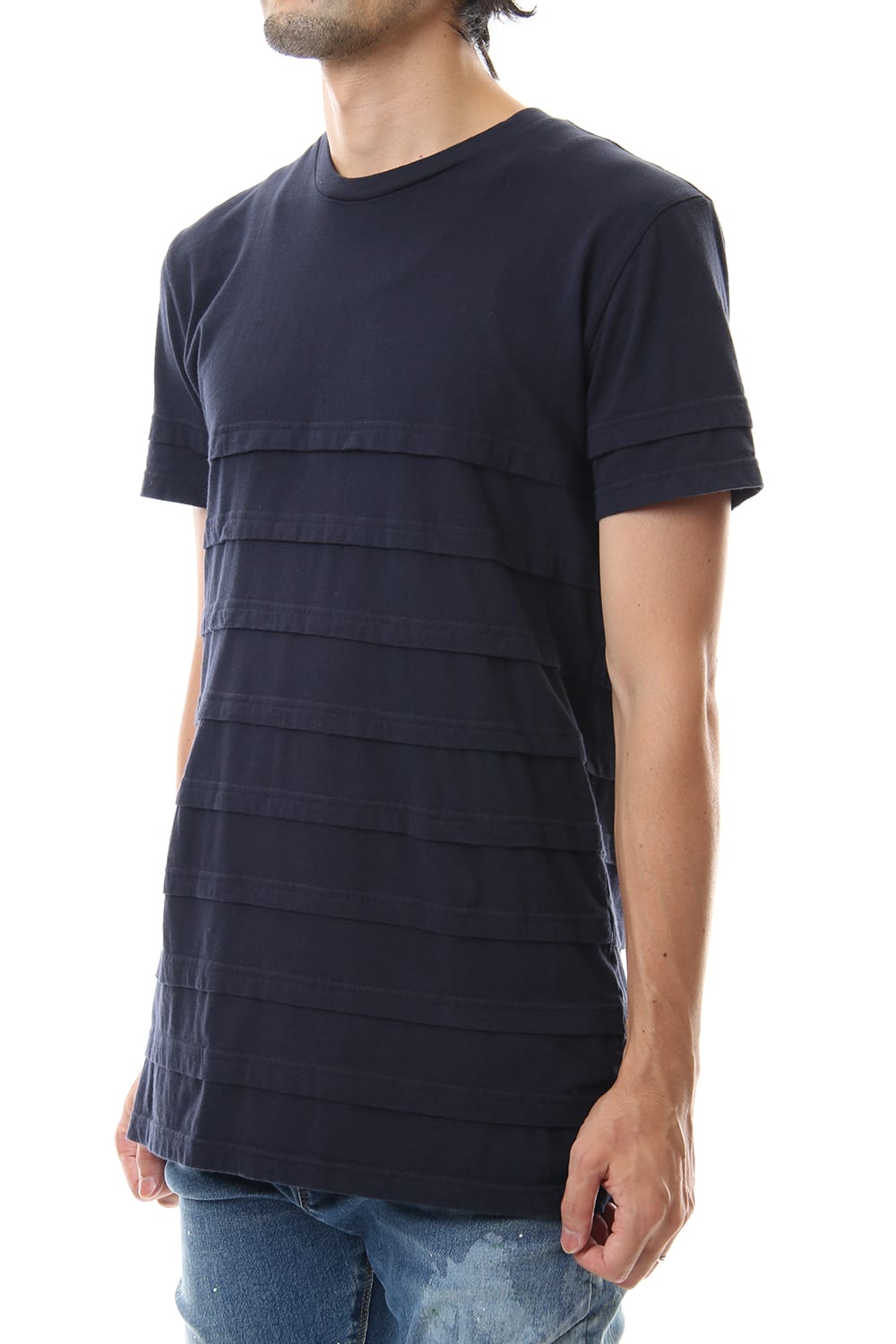 LAYERED BORDER-T Navy