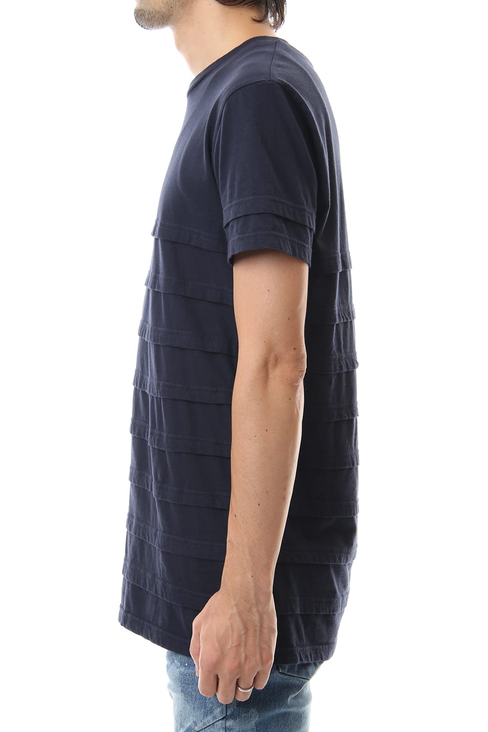 LAYERED BORDER-T Navy