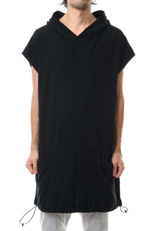 DROP VEST HOODIE Black