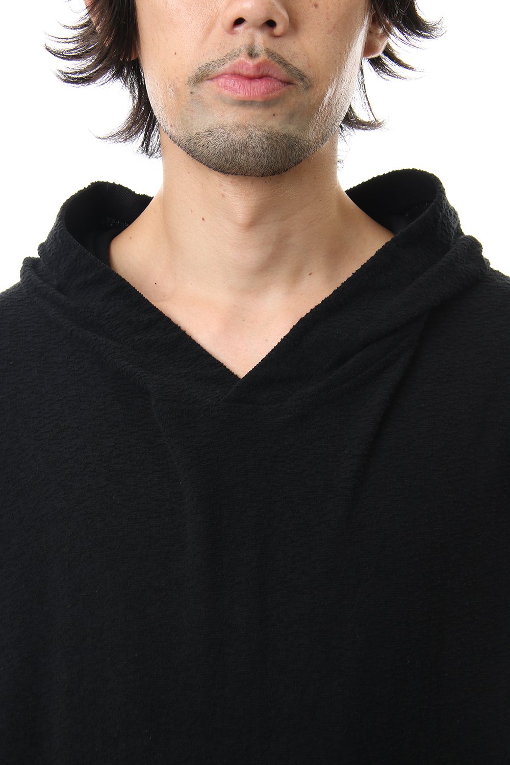 DROP VEST HOODIE Black