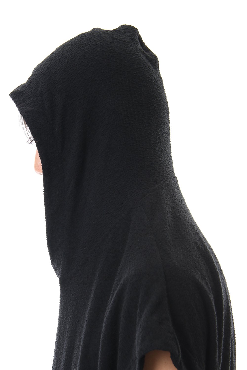 DROP VEST HOODIE Black