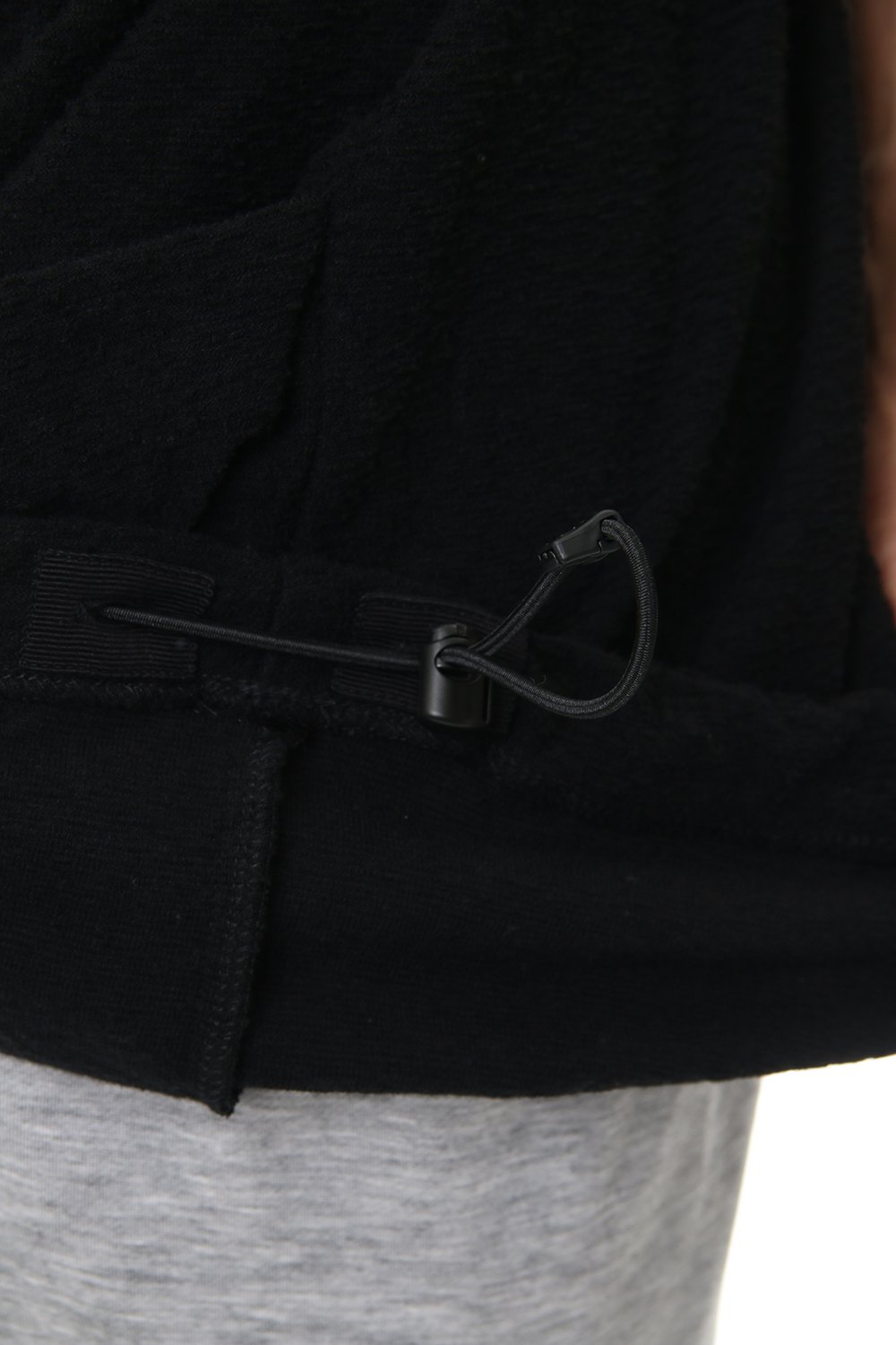 DROP VEST HOODIE Black