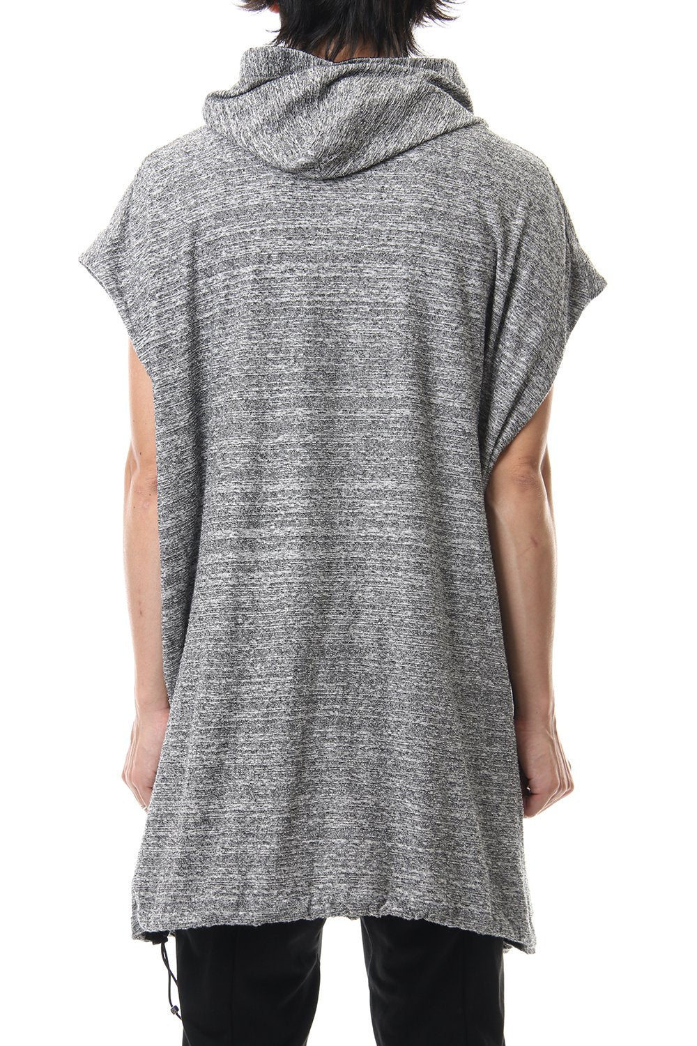 DROP VEST HOODIE T.Black