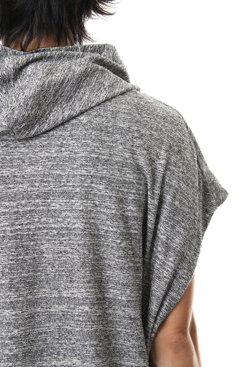 DROP VEST HOODIE T.Black