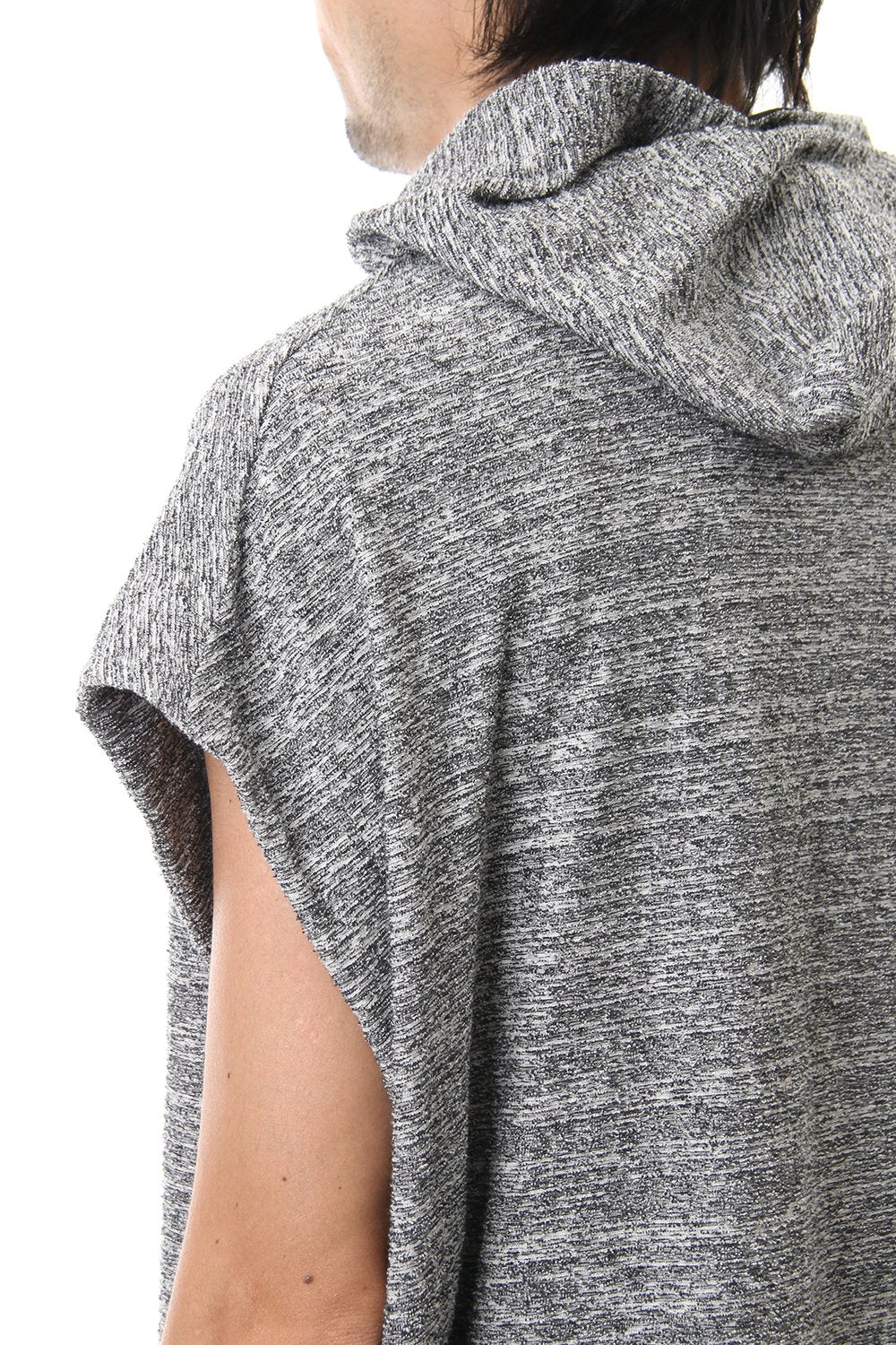 DROP VEST HOODIE T.Black