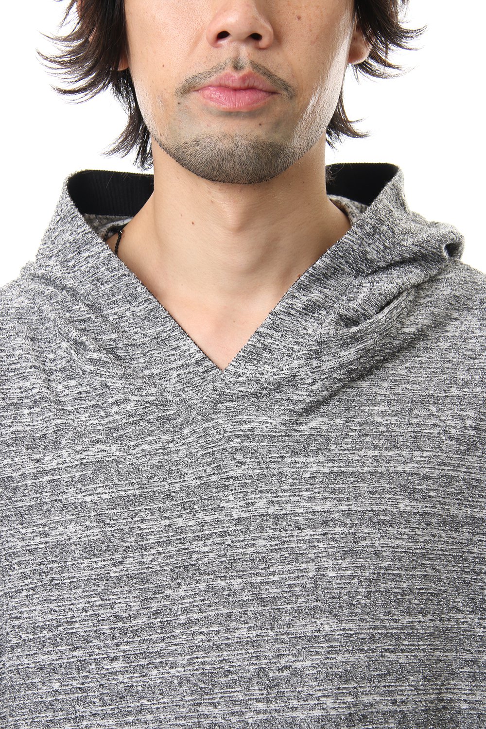 DROP VEST HOODIE T.Black