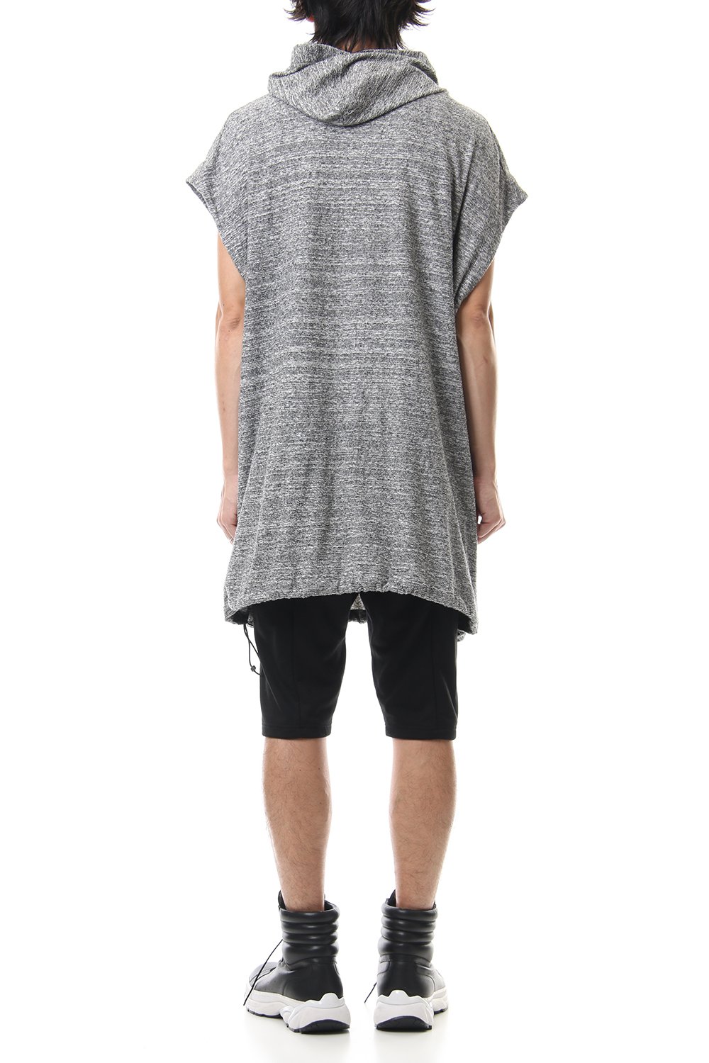 DROP VEST HOODIE T.Black