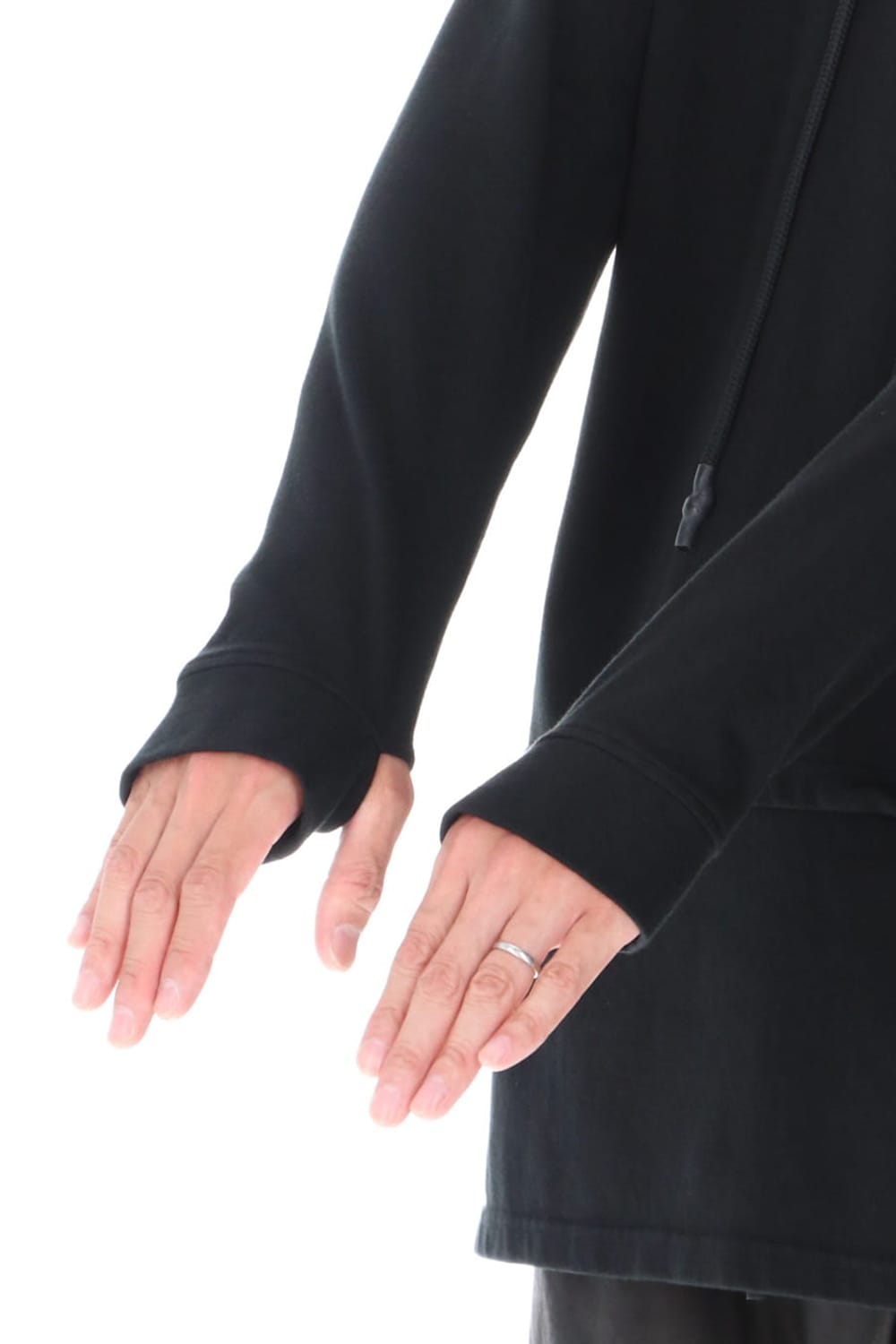 Layered Hoodie Black