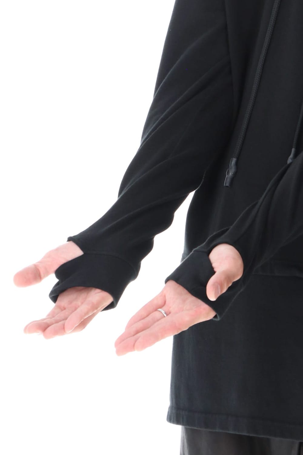 Layered Hoodie Black