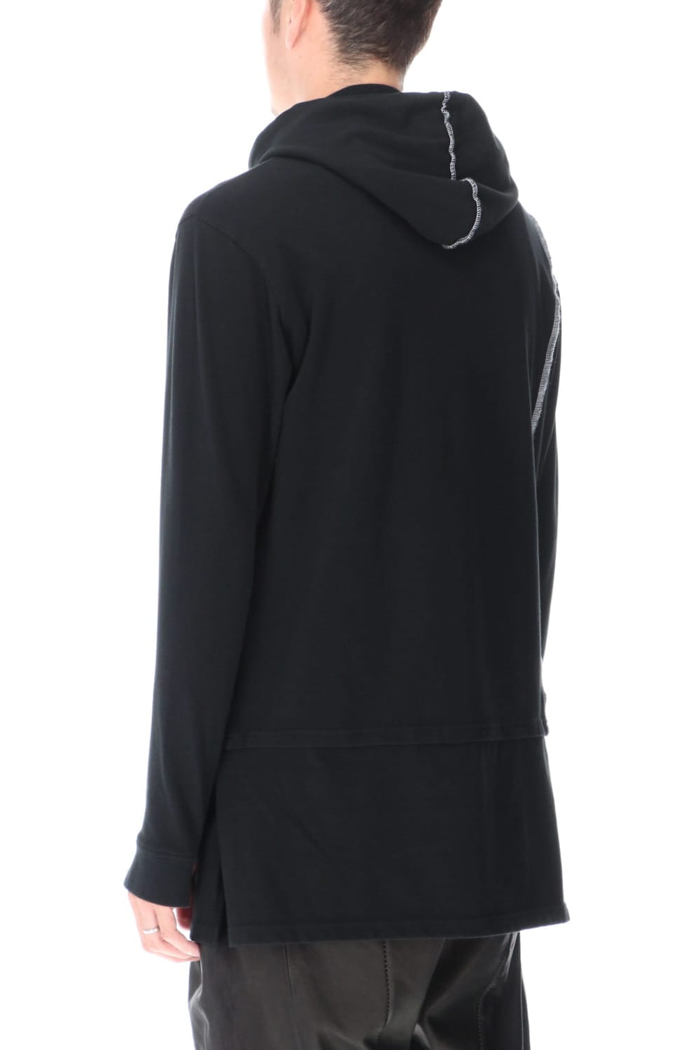 Layered Hoodie Black
