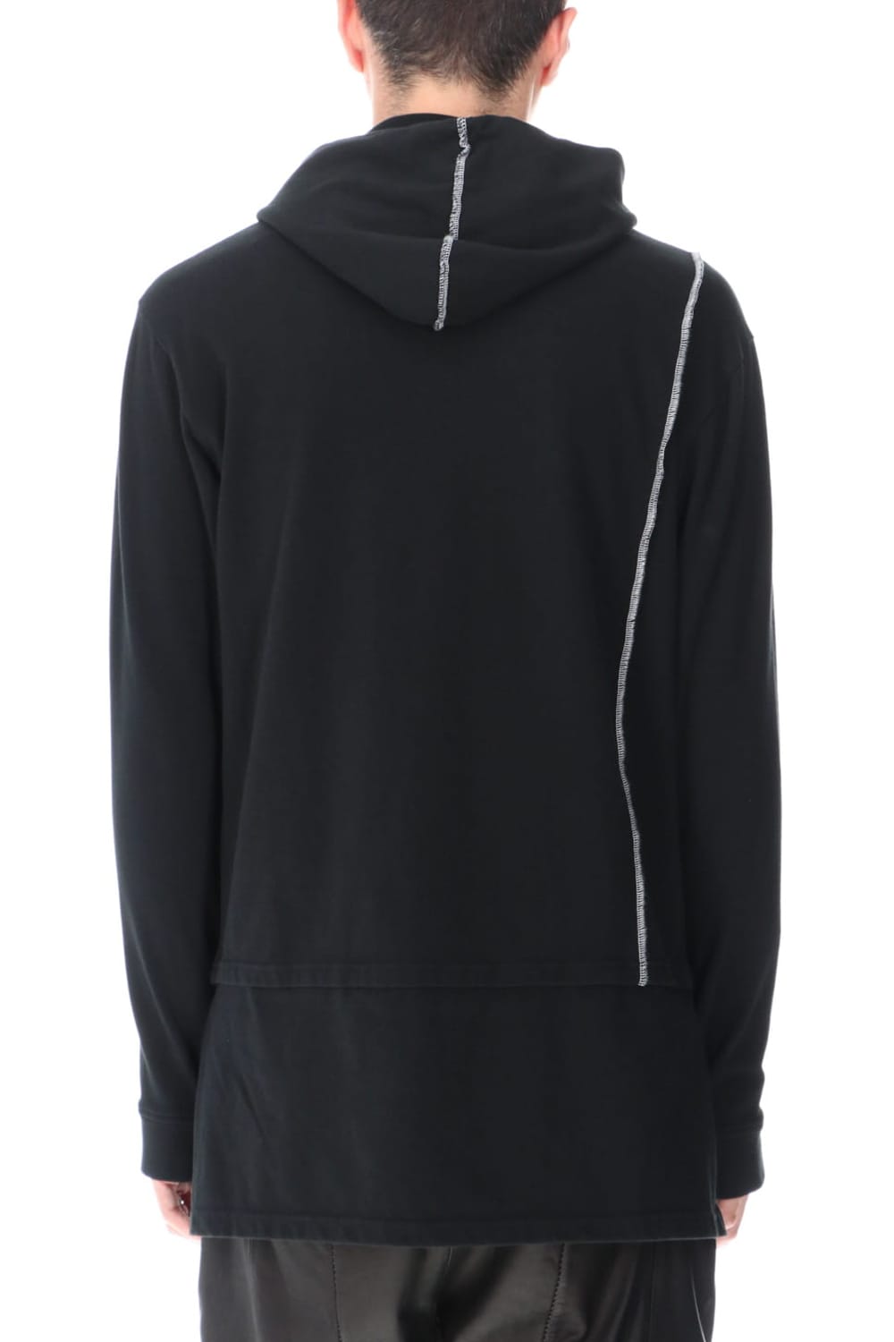 Layered Hoodie Black