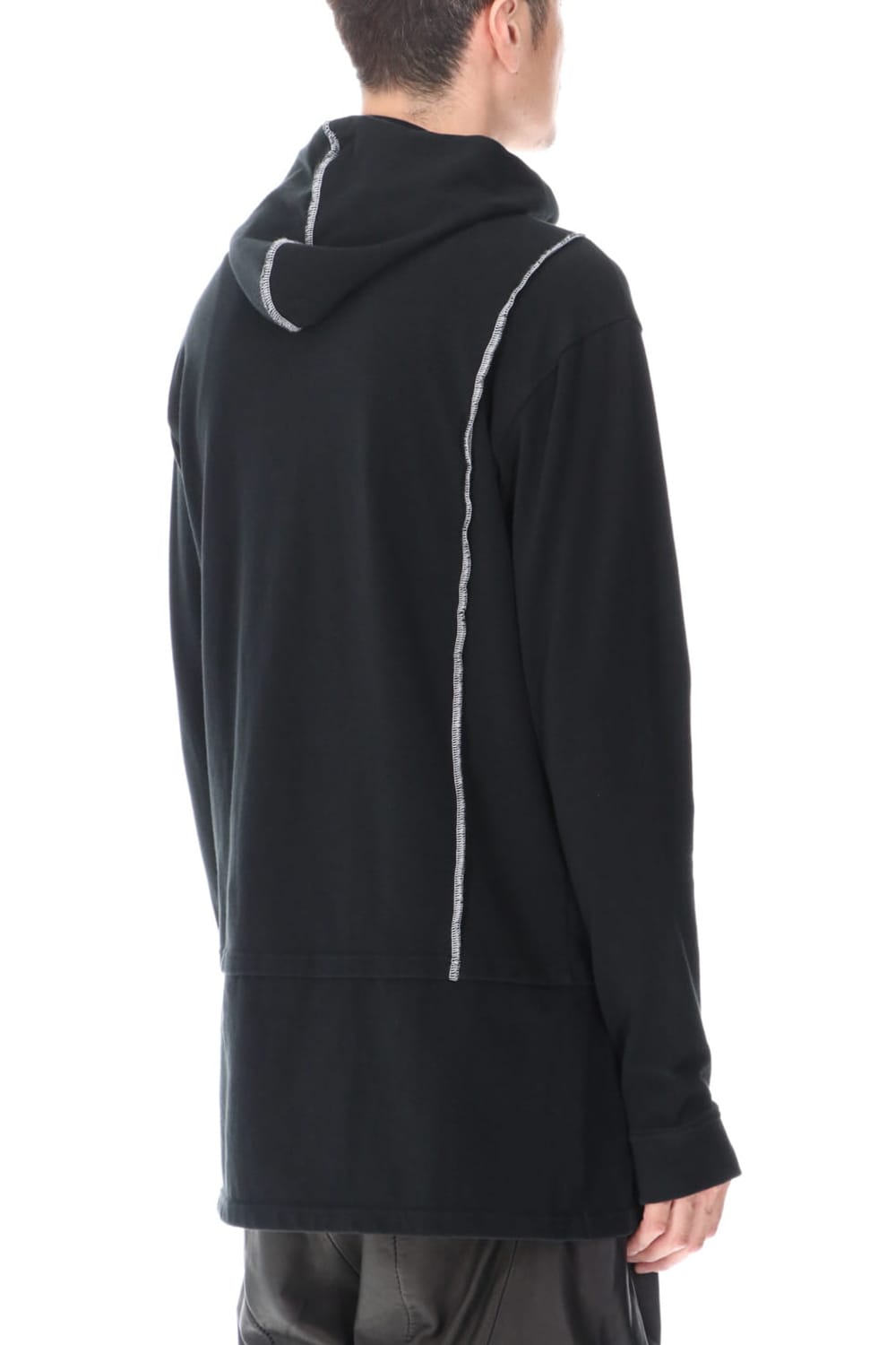 Layered Hoodie Black