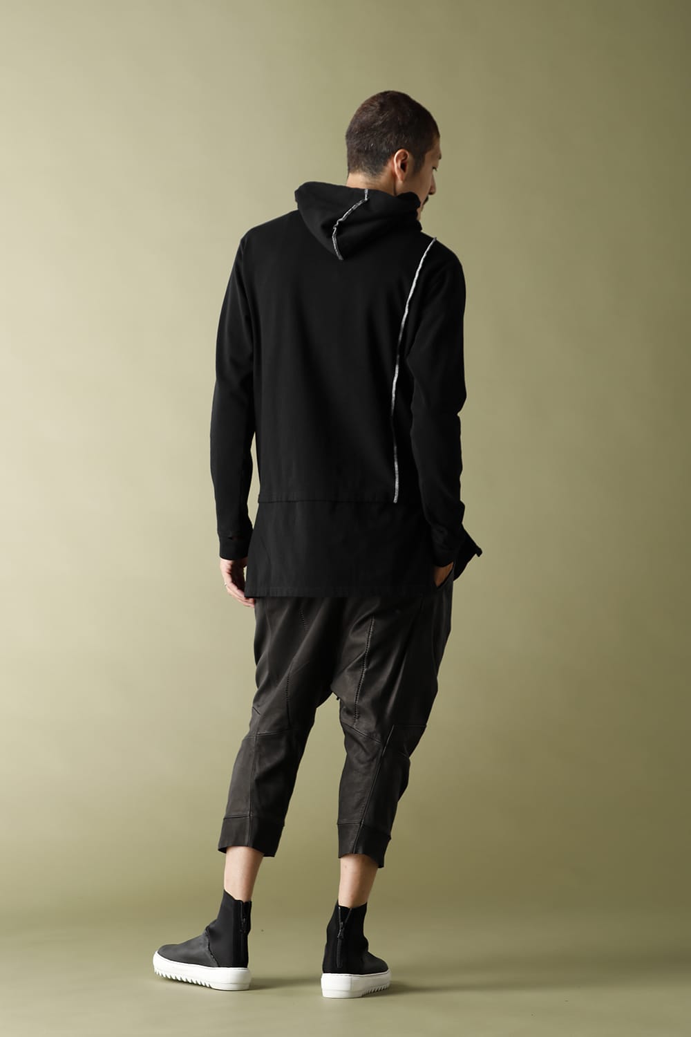 Layered Hoodie Black