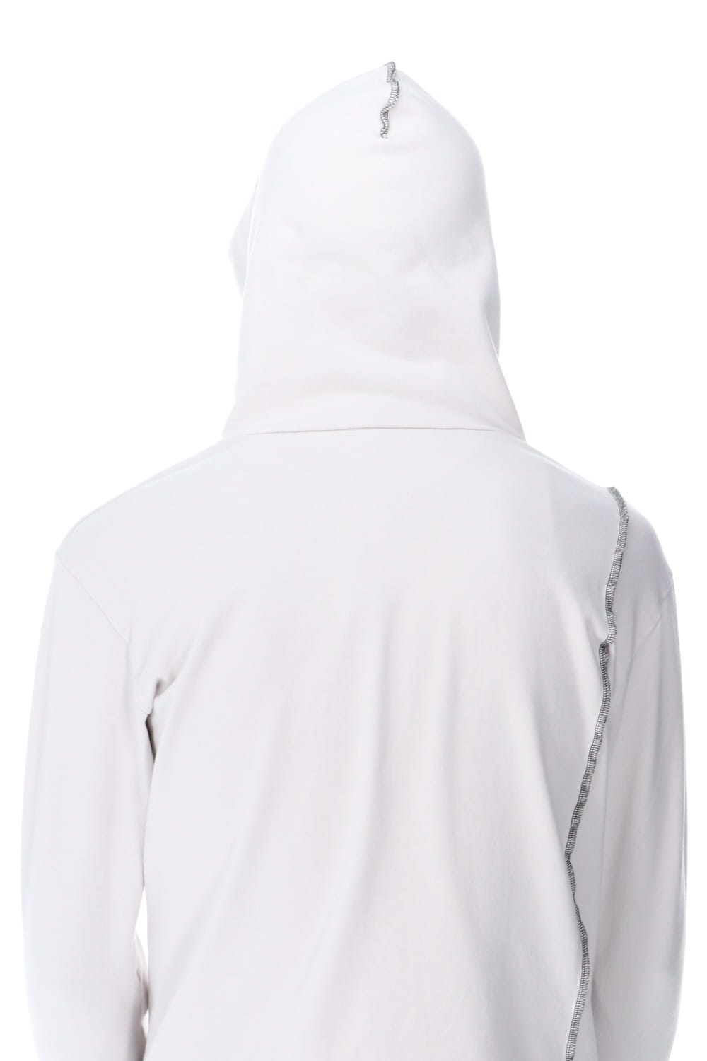 Layered Hoodie Gray Beige