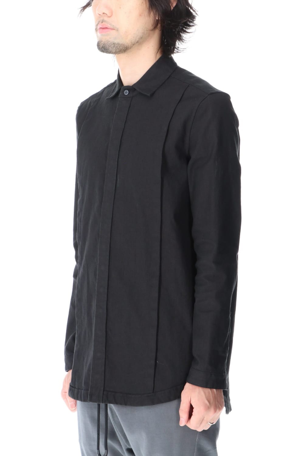 リネンジャージー シャツ