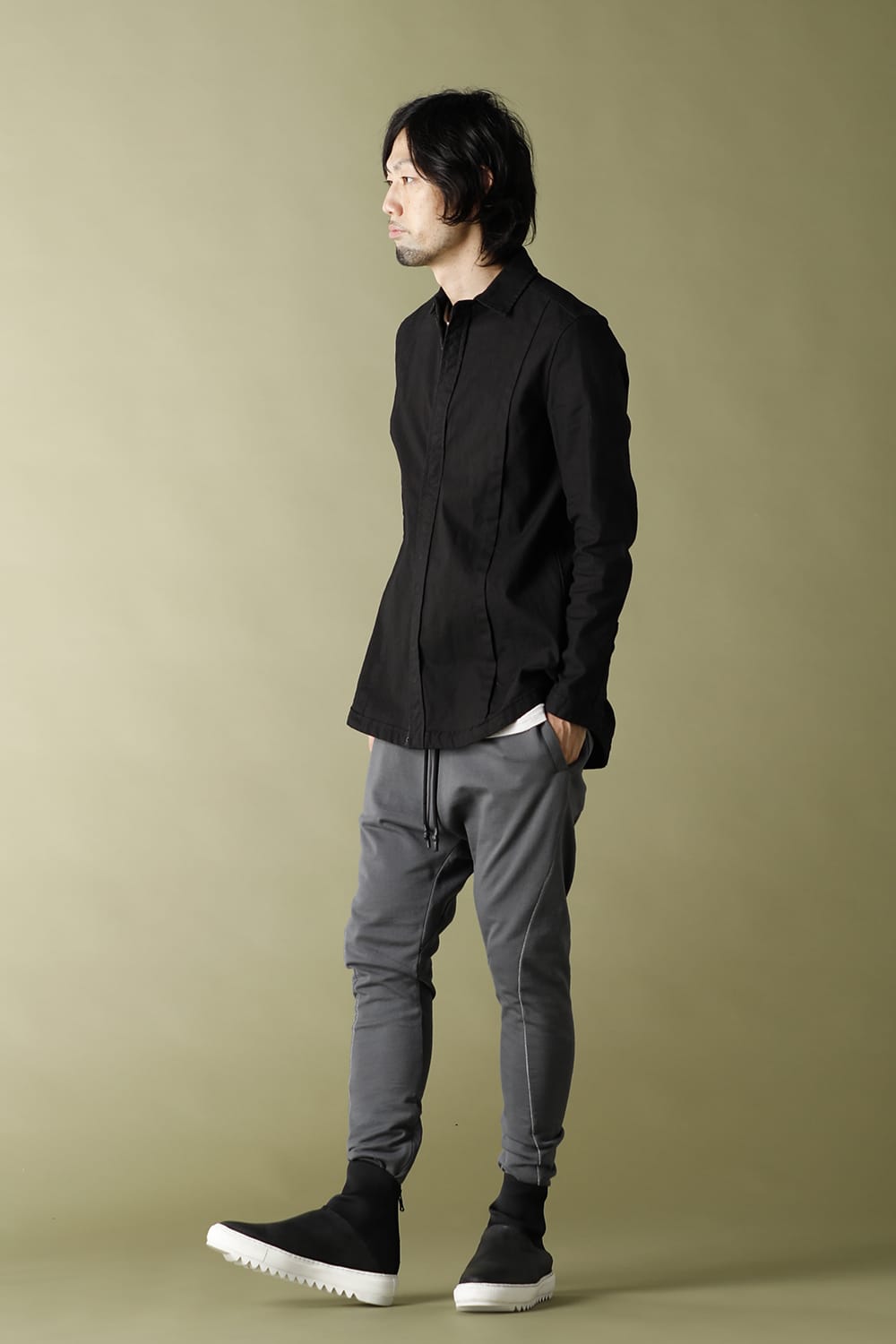 リネンジャージー シャツ