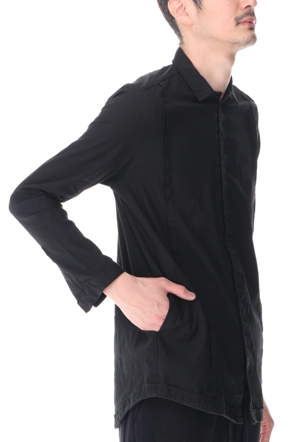 リネンジャージー シャツ