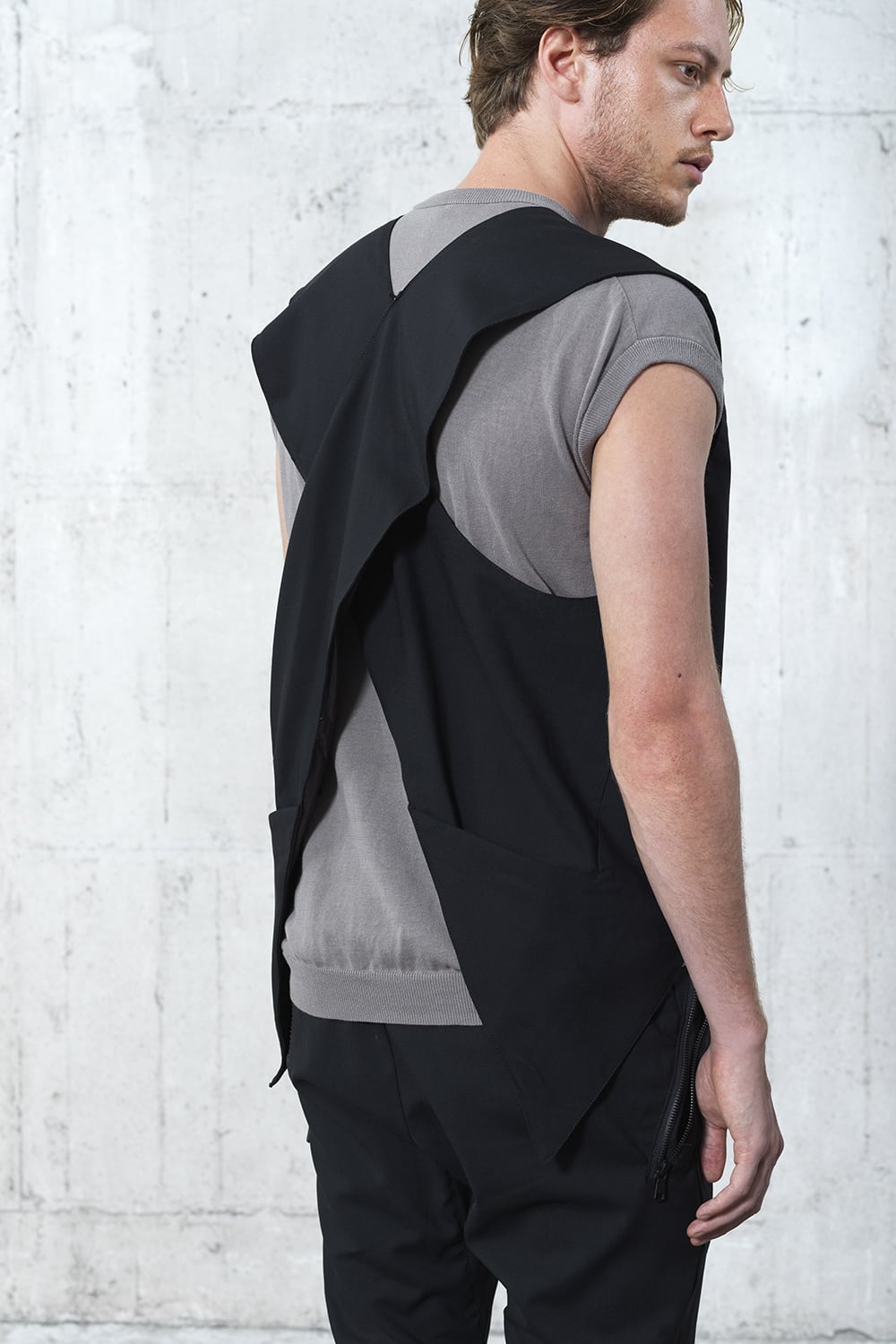 N/S Knit Jersey Gray Beige