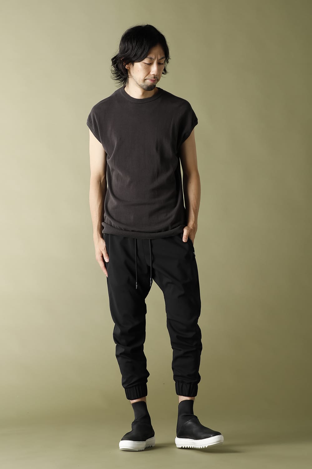 N/S Knit Jersey Solid Gray