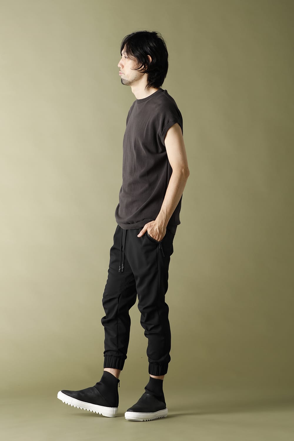 N/S Knit Jersey Solid Gray