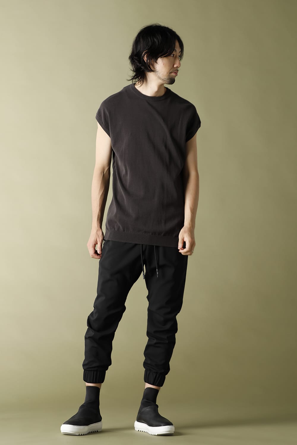 N/S Knit Jersey Solid Gray