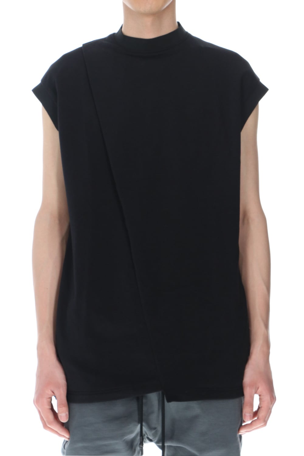 Cross jersey Vest Black