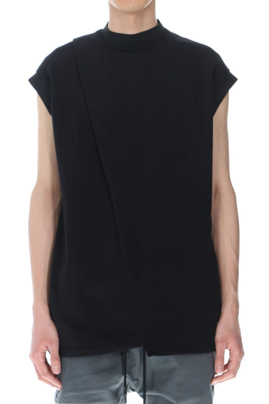Cross jersey Vest Black