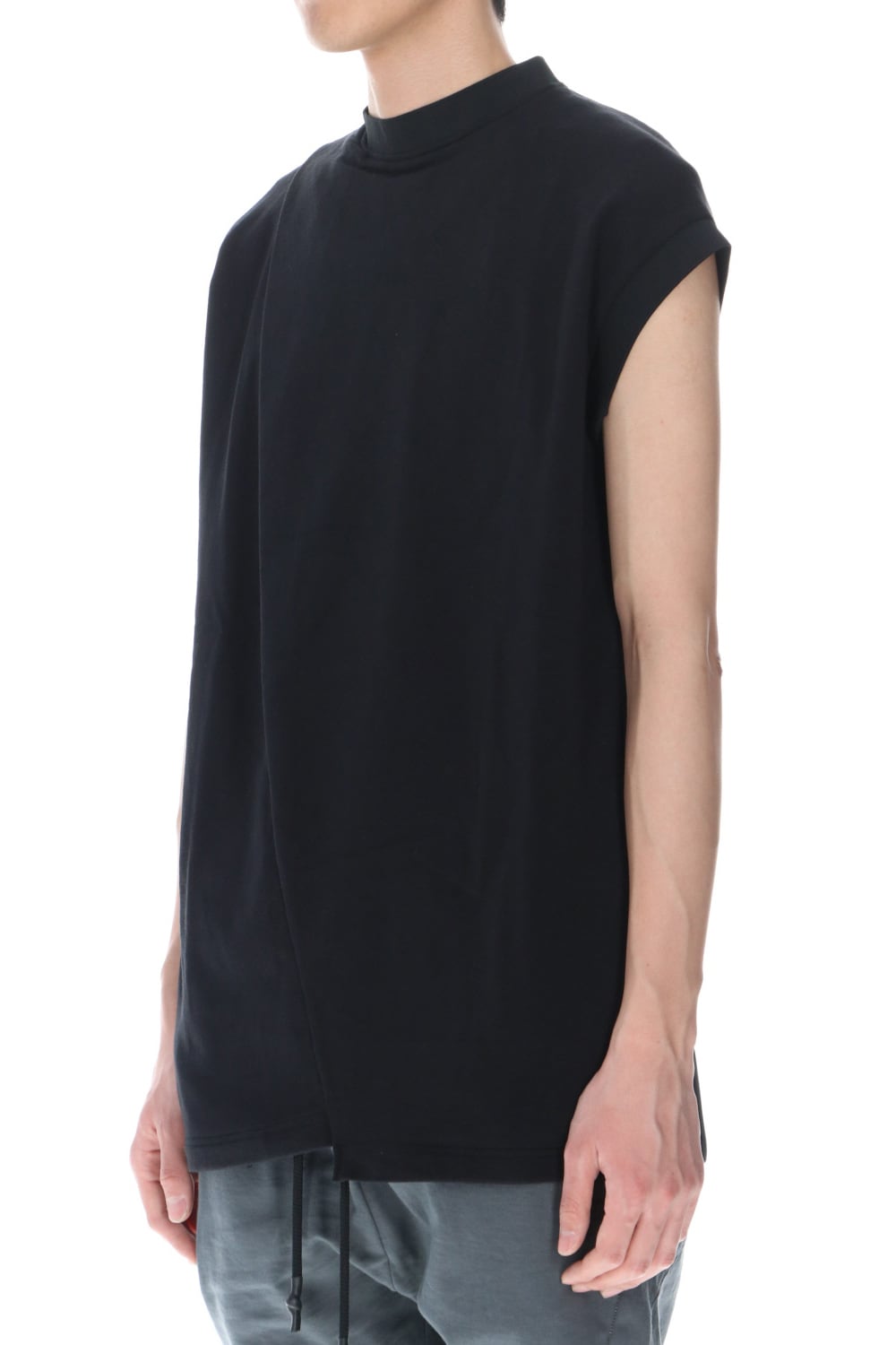 Cross jersey Vest Black