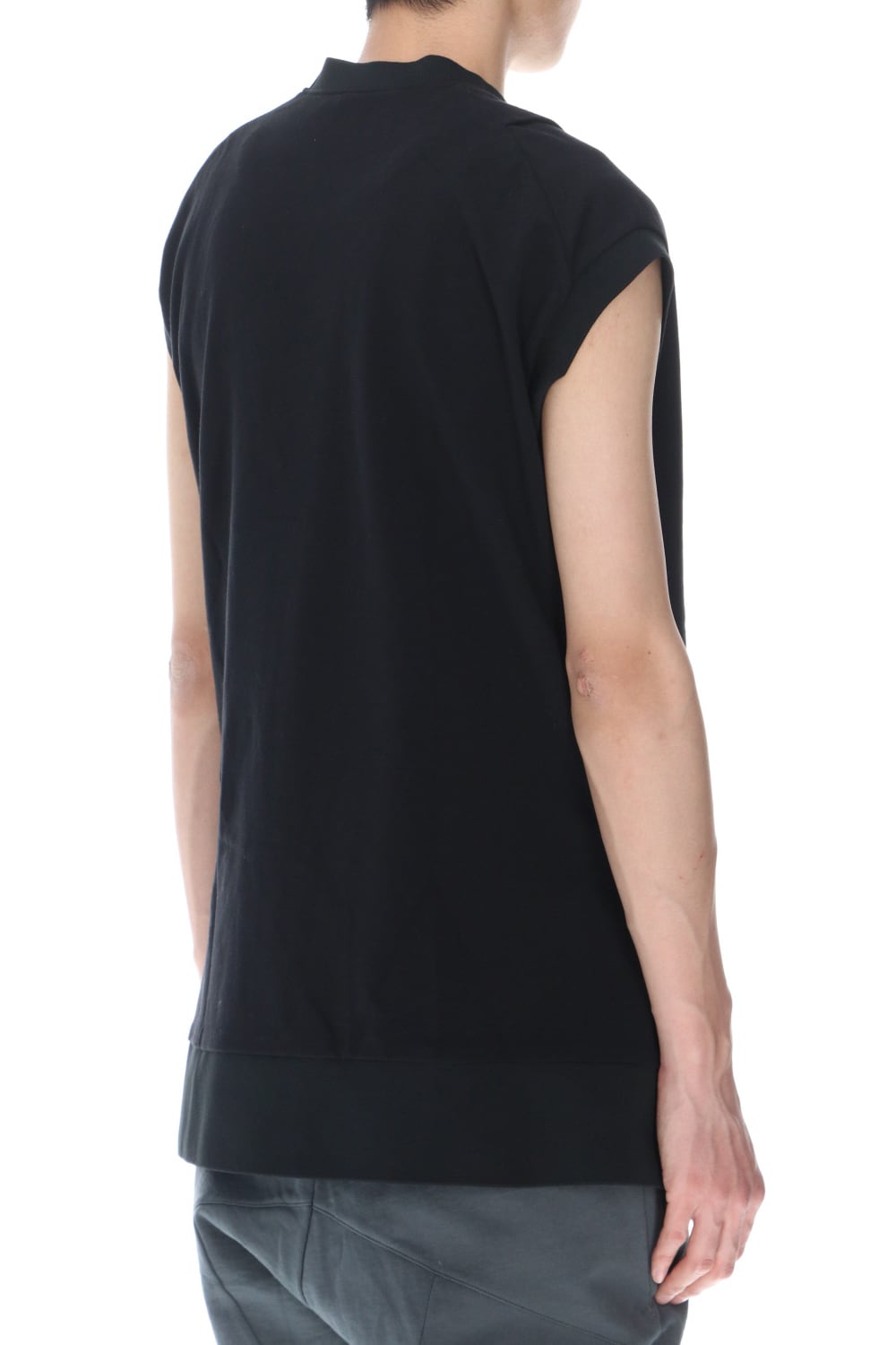 Cross jersey Vest Black