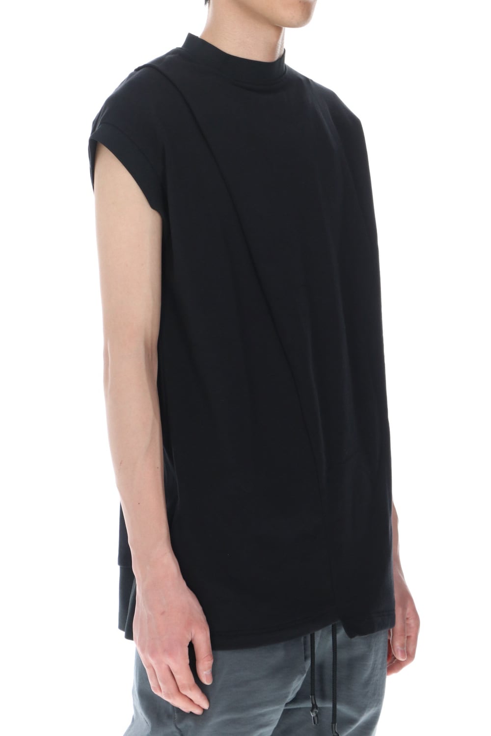 Cross jersey Vest Black