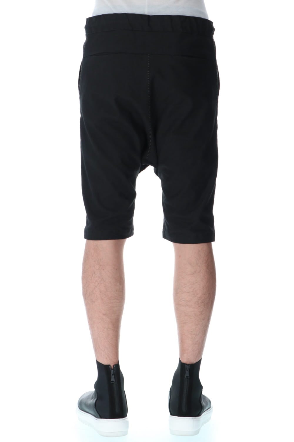 Linen jersey moto Shorts