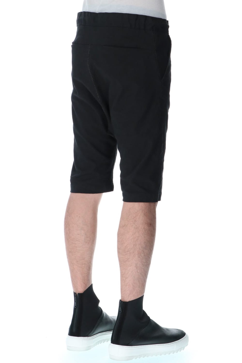 Linen jersey moto Shorts