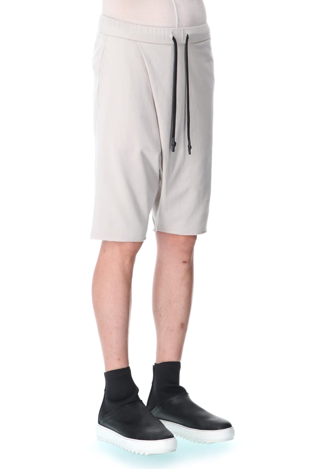 Cross jersey Shorts Gray Beige