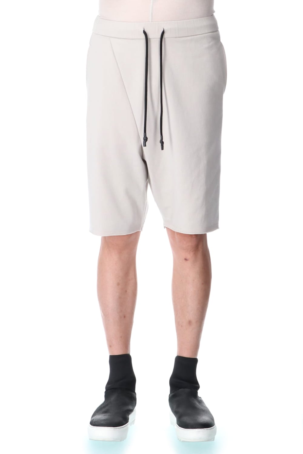 Cross jersey Shorts Gray Beige