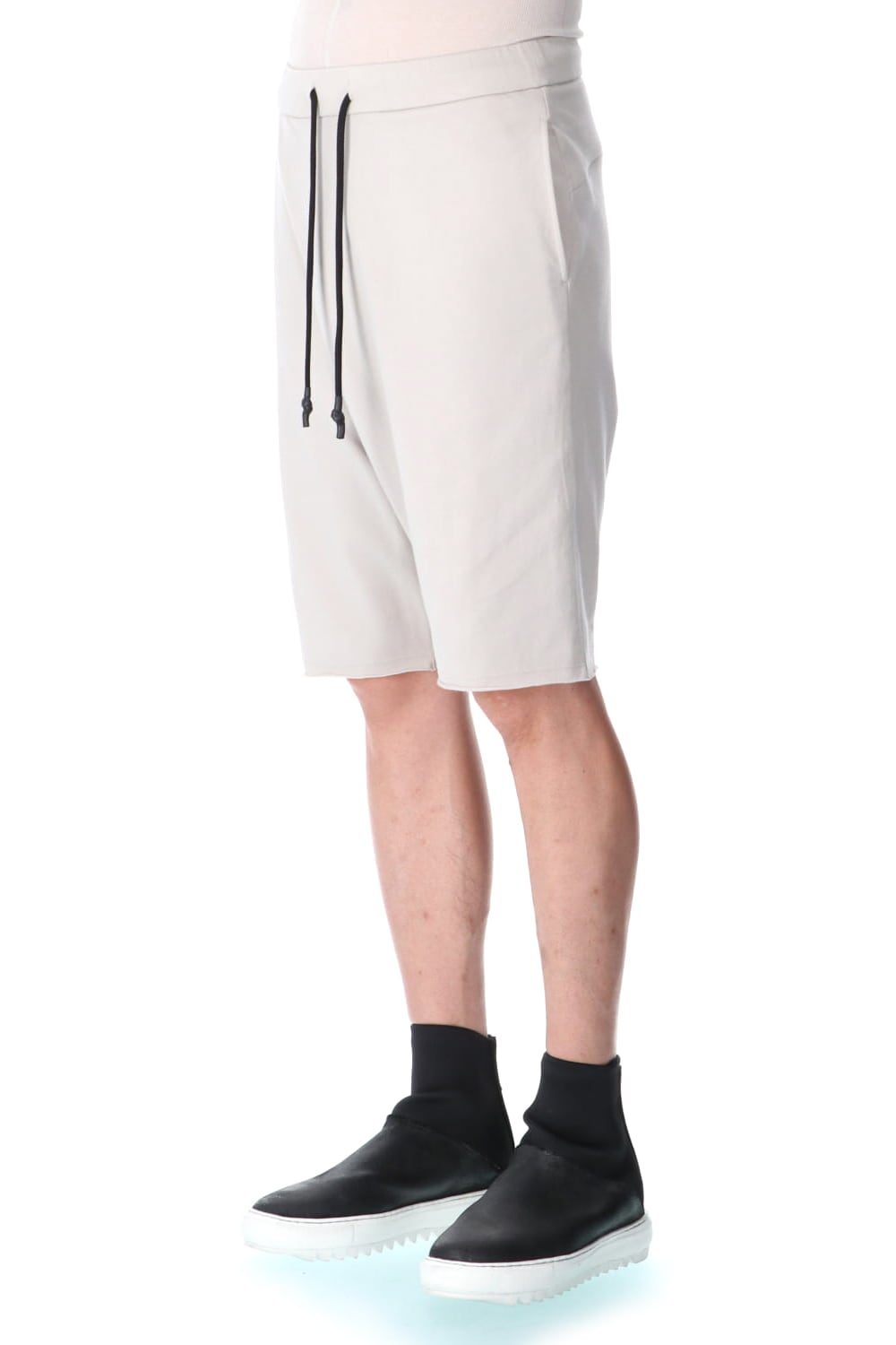 Cross jersey Shorts Gray Beige