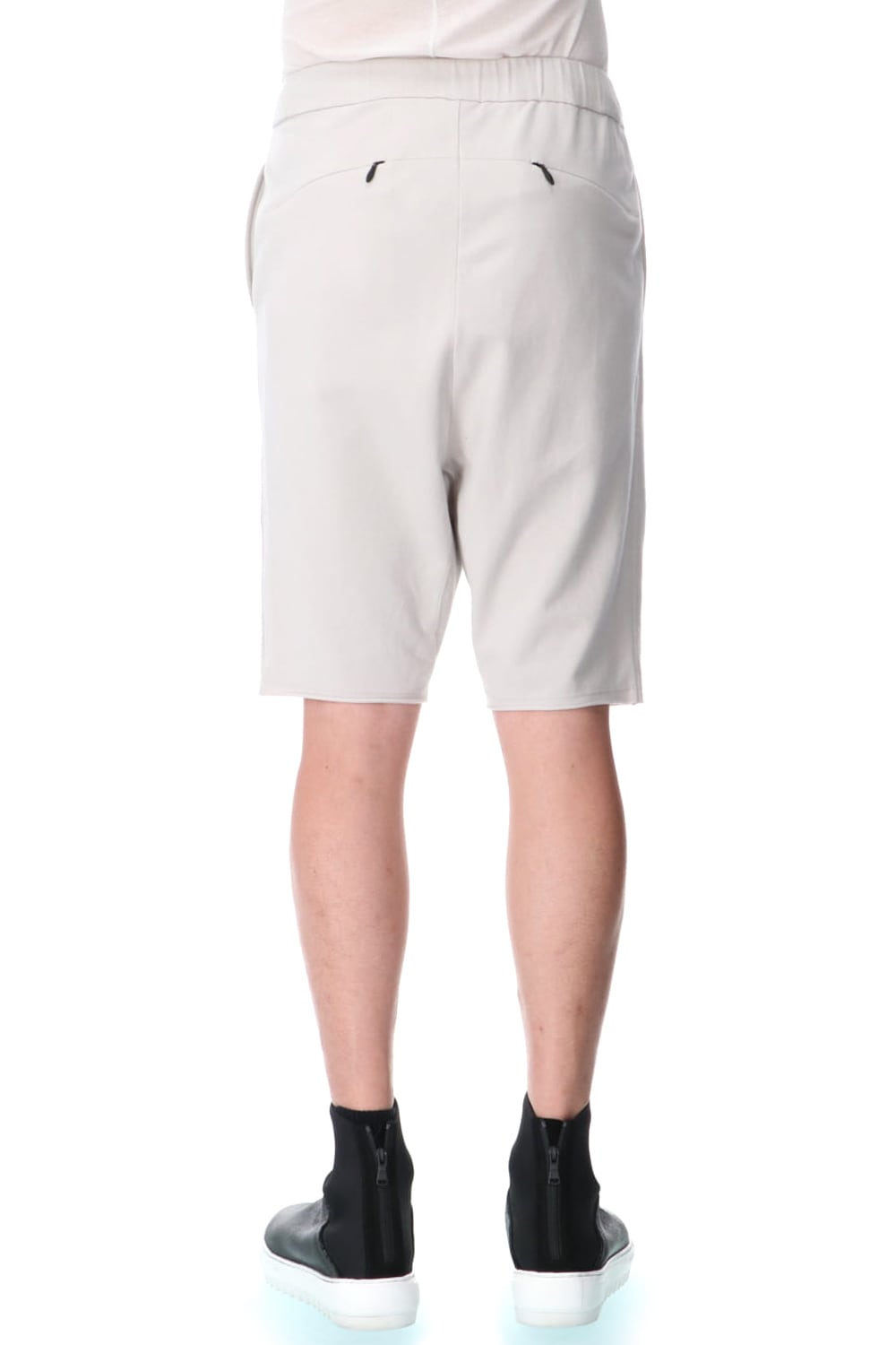 Cross jersey Shorts Gray Beige
