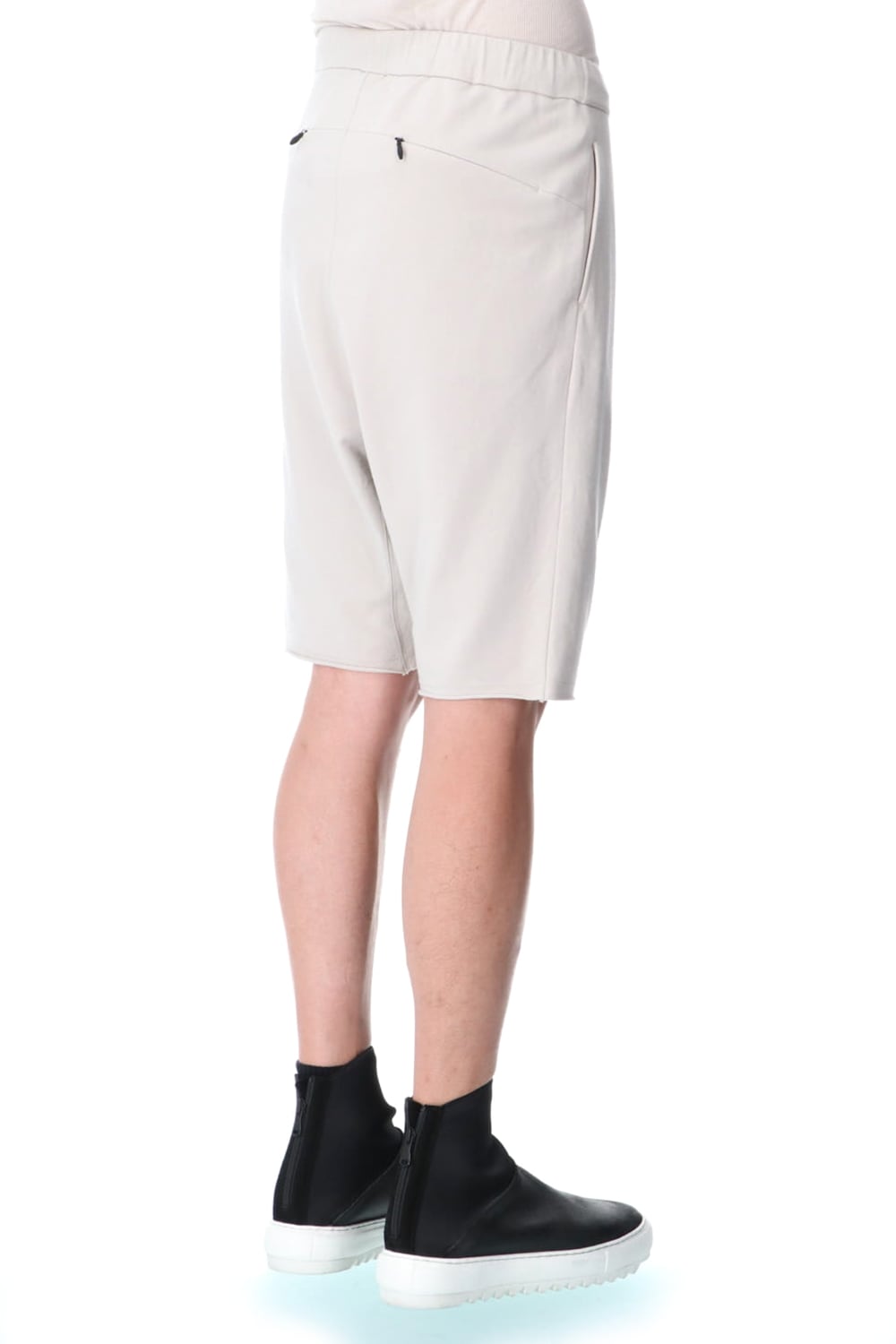Cross jersey Shorts Gray Beige