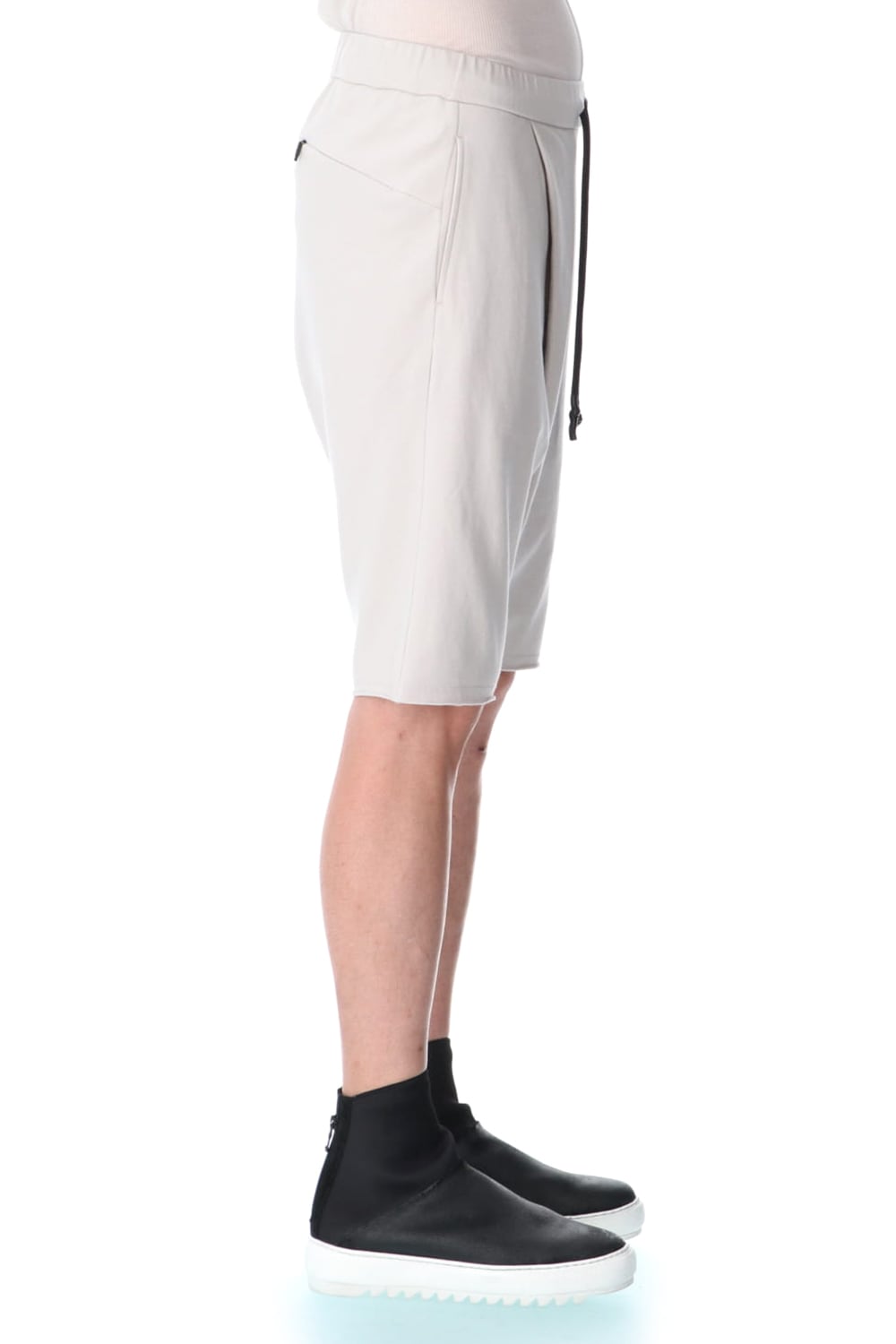 Cross jersey Shorts Gray Beige