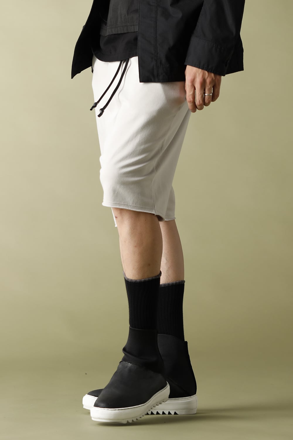 Cross jersey Shorts Gray Beige