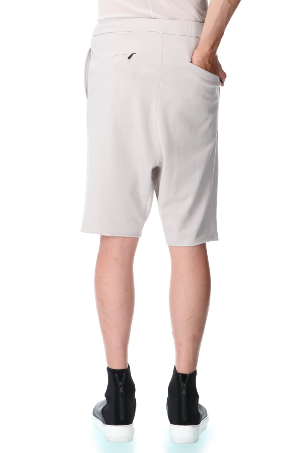 Cross jersey Shorts Gray Beige
