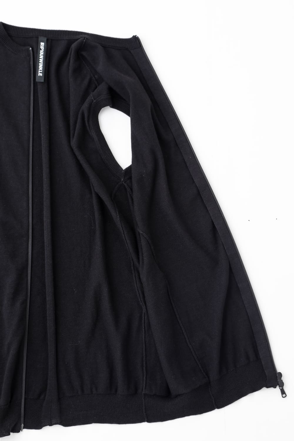 Knit Jersey Vest Black