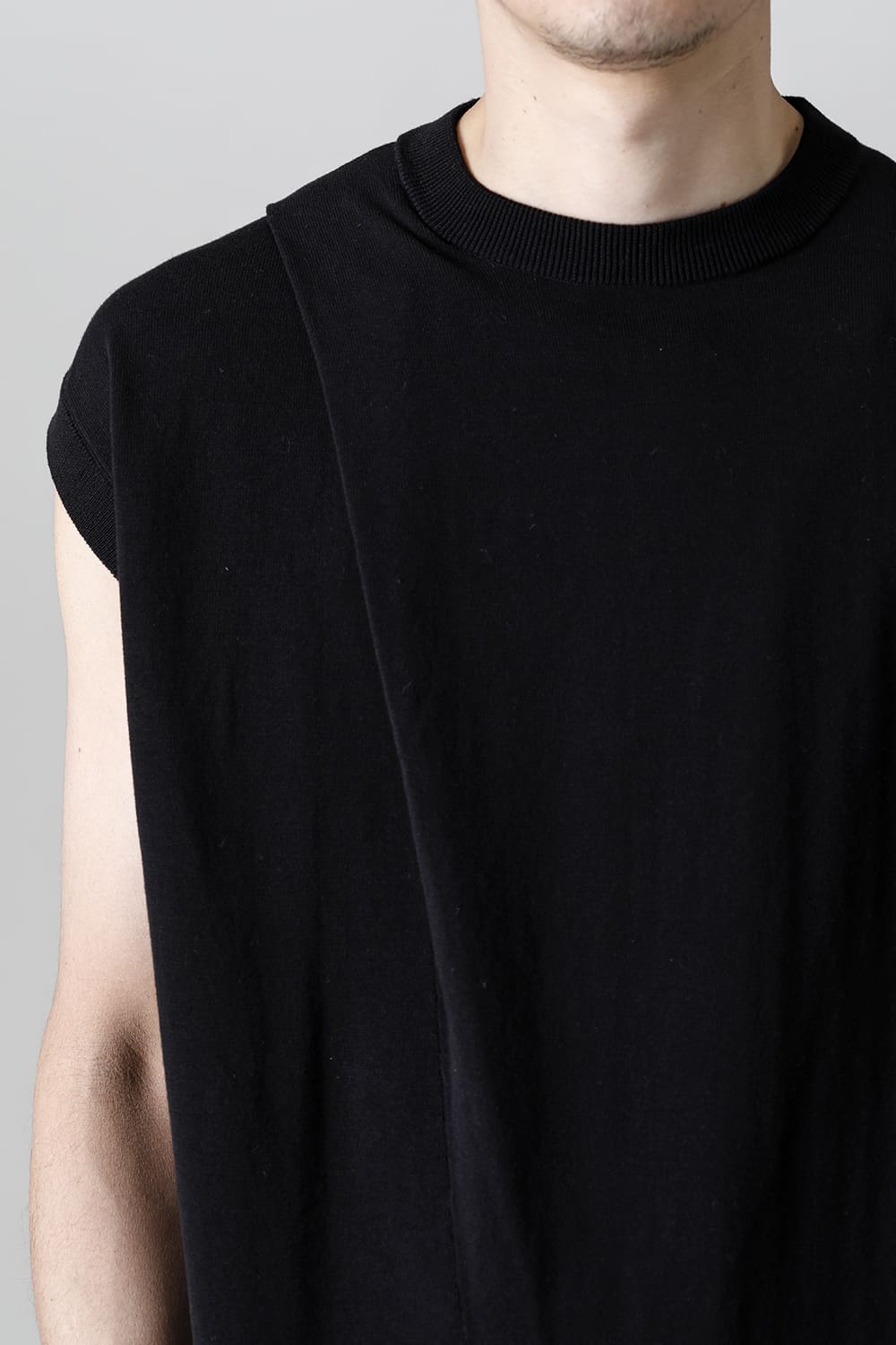 Cross Knit Jersey Black