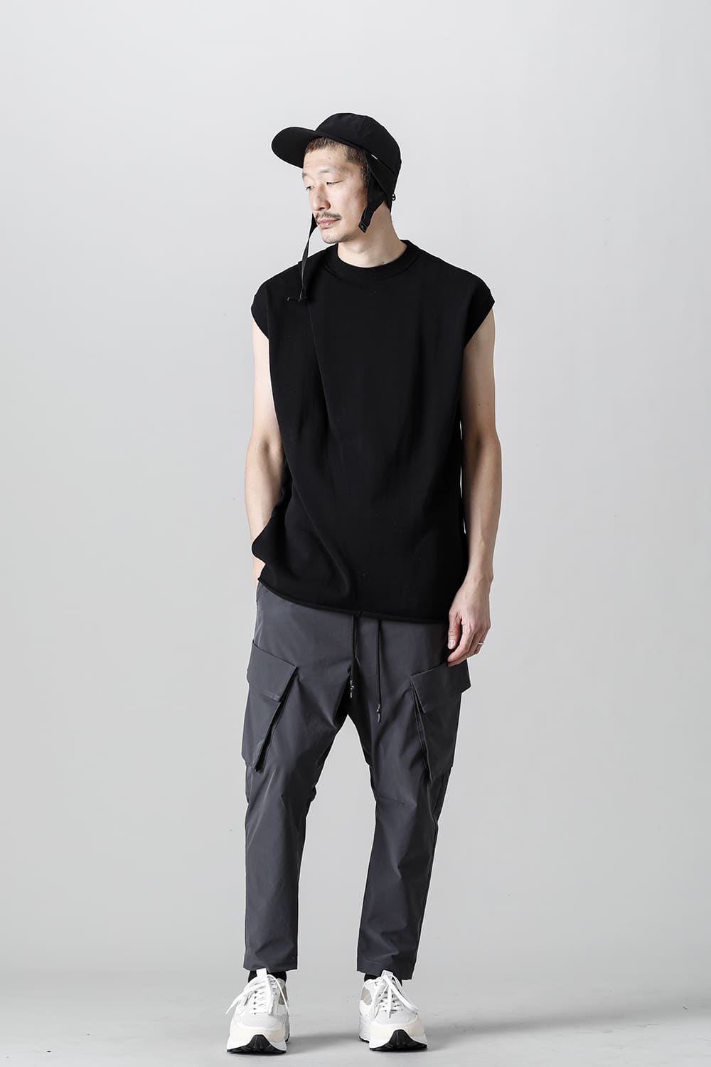 Cross Knit Jersey Black