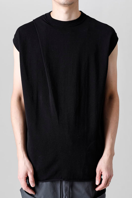 Cross Knit Jersey Black