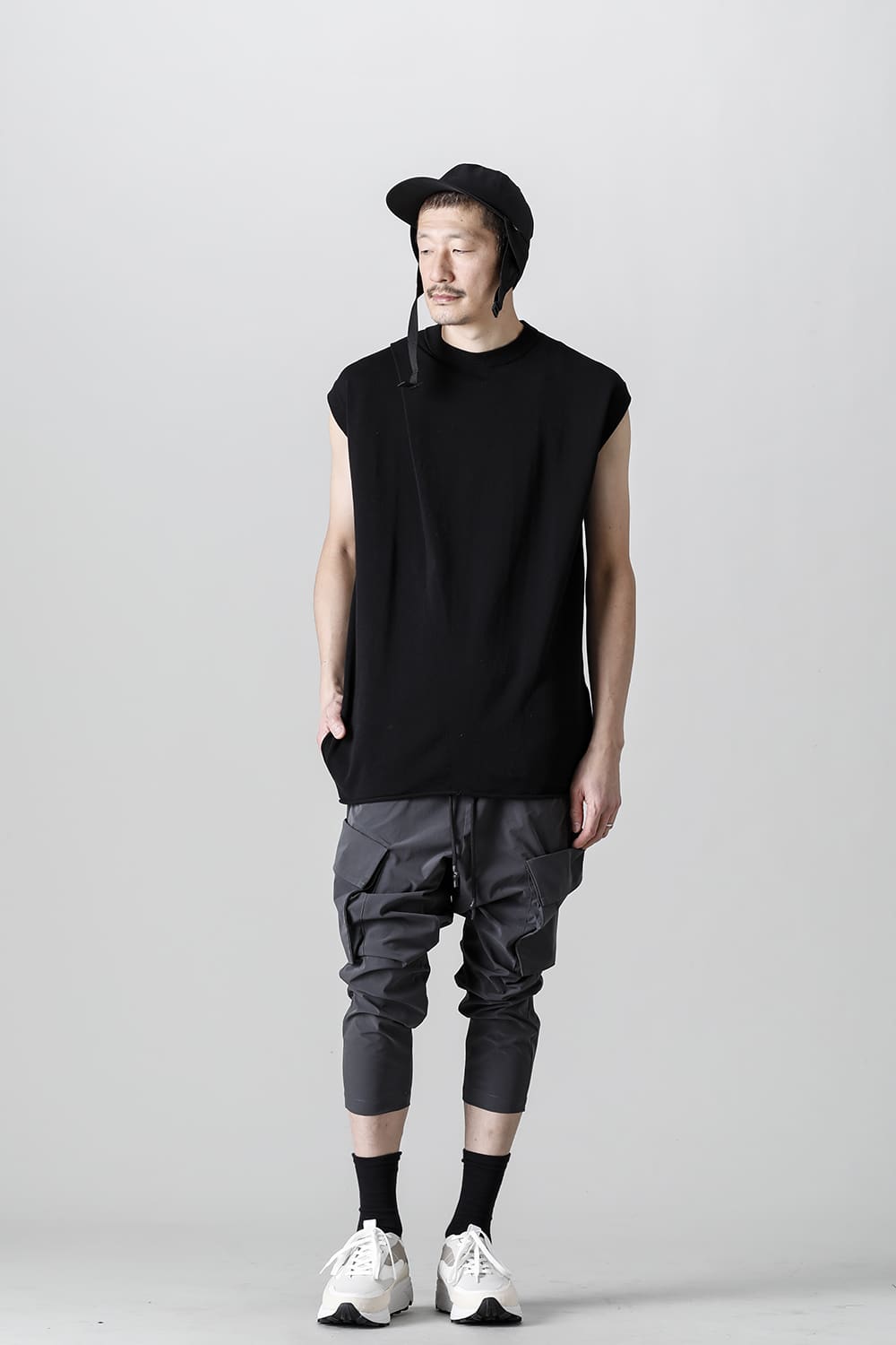 Cross Knit Jersey Black