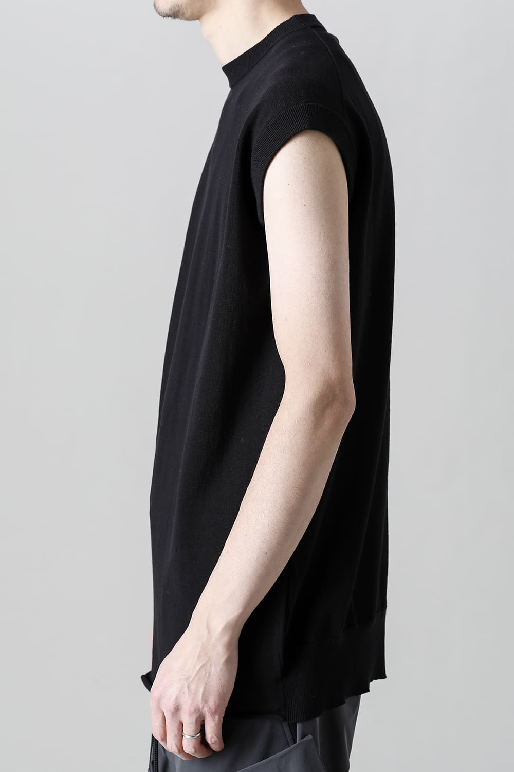 Cross Knit Jersey Black