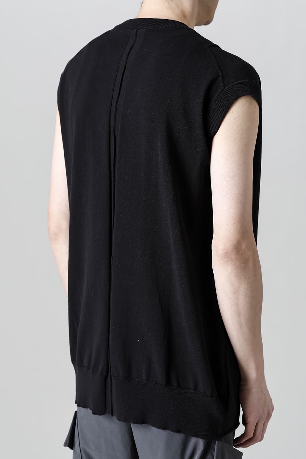 Cross Knit Jersey Black