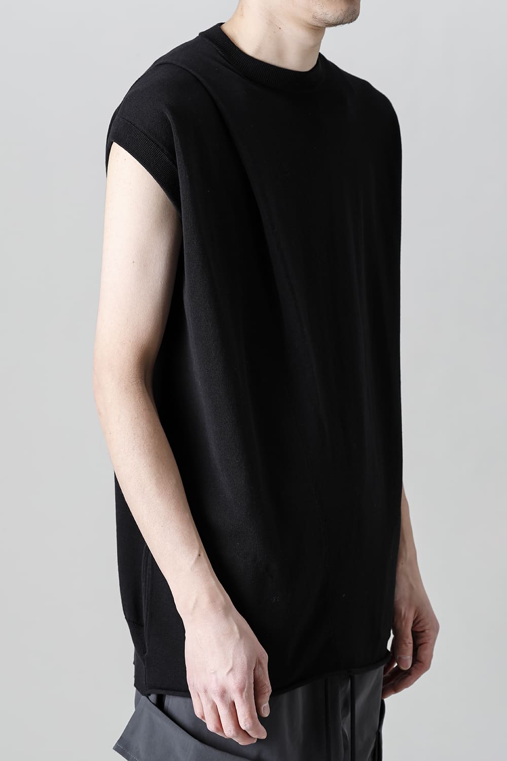 Cross Knit Jersey Black